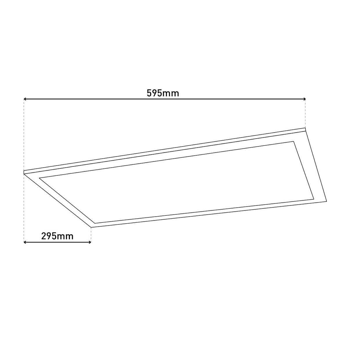 LED sensor panel "Alegre" length 59.5cm, many functions, mounting lamp including bracket made of metal and plastic, integrated LEDs warm white