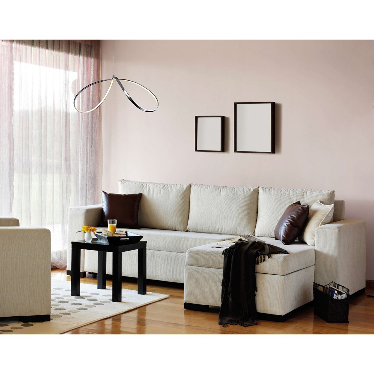 LED pendant lamp "Loop Line"
