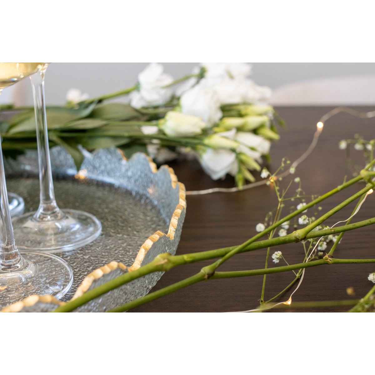 33x33x4cm glass round edge in glass