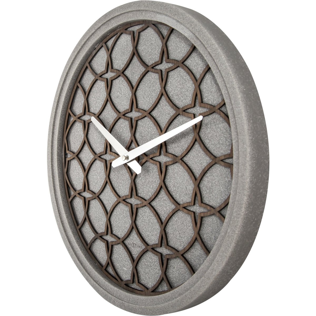 Wall Clock - 39.5 cm - Polyresin/Wood - 'Concreto love'