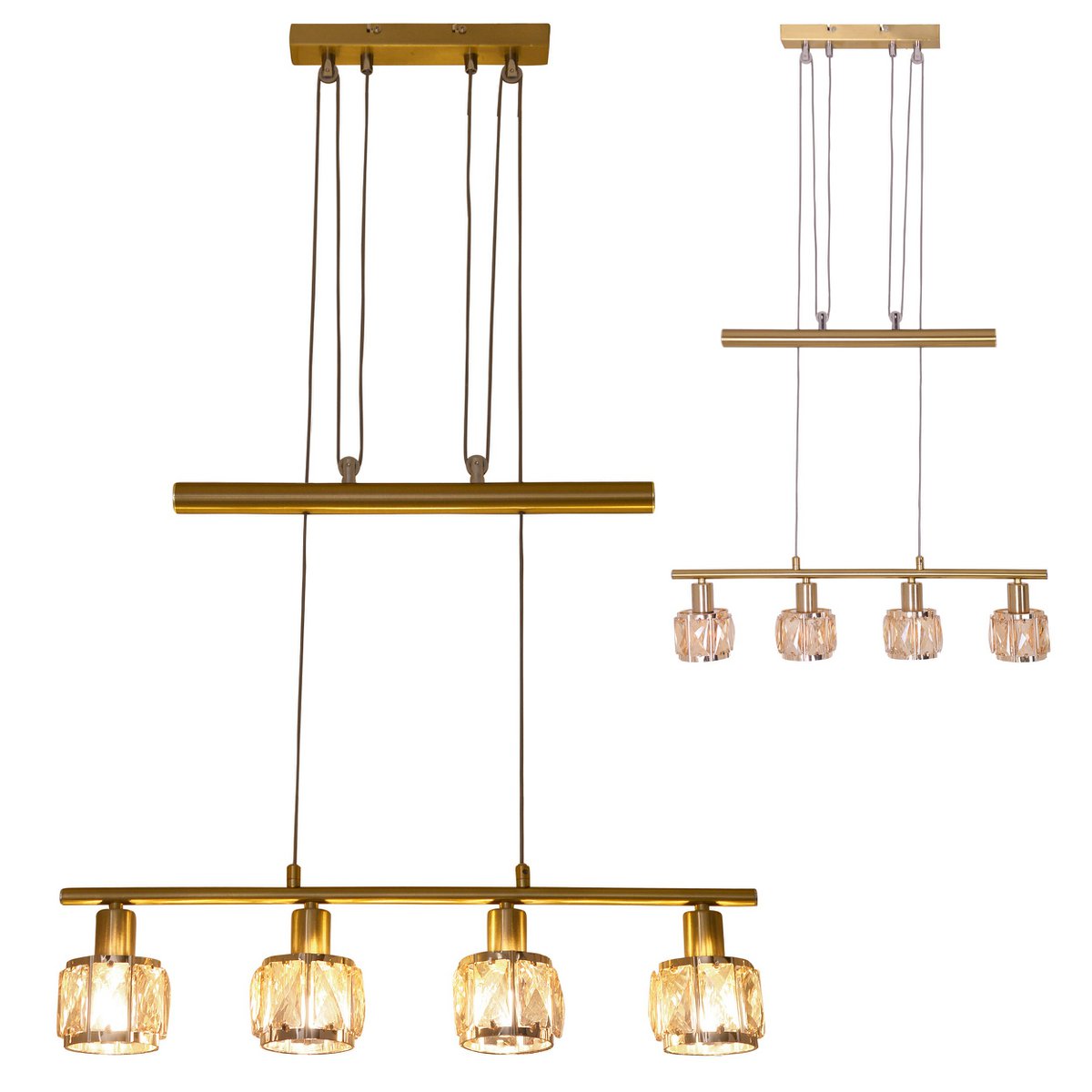 LED balancing pendant light "Josefa" E14 filament