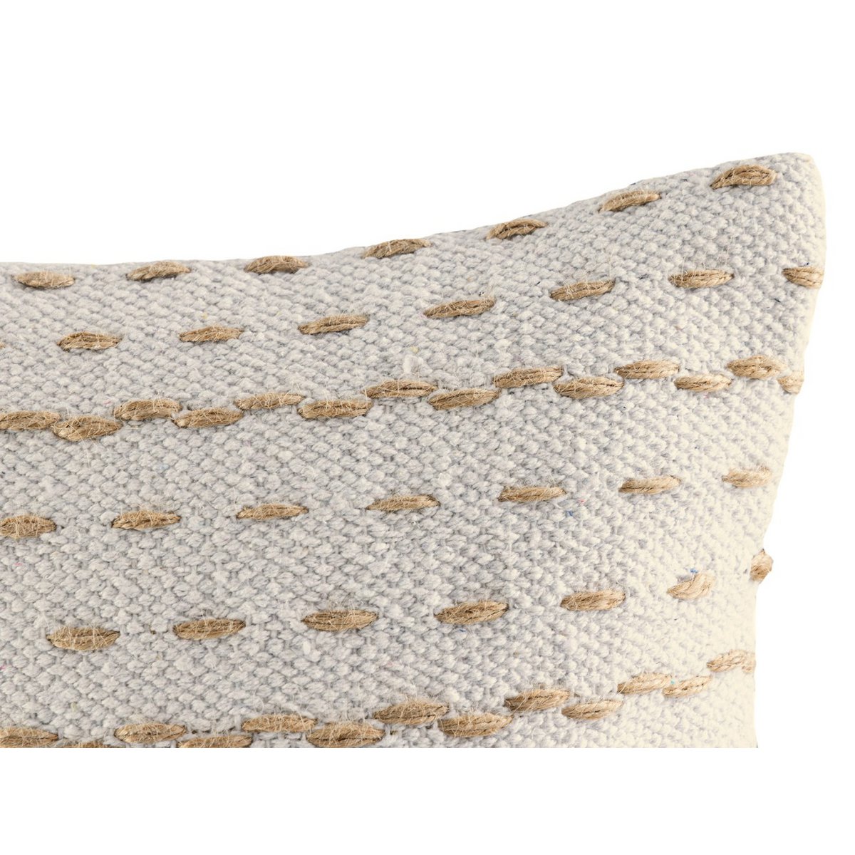 Sofa cushion 40x40cm 12-piece set 2 x 6 PU decorative cushion cotton and natural jute