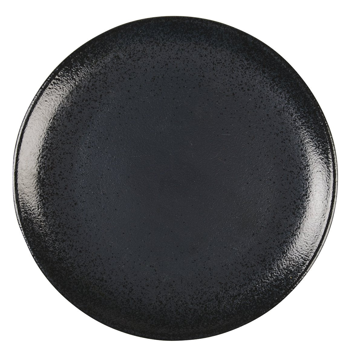 Black flat plate with shine 27cm