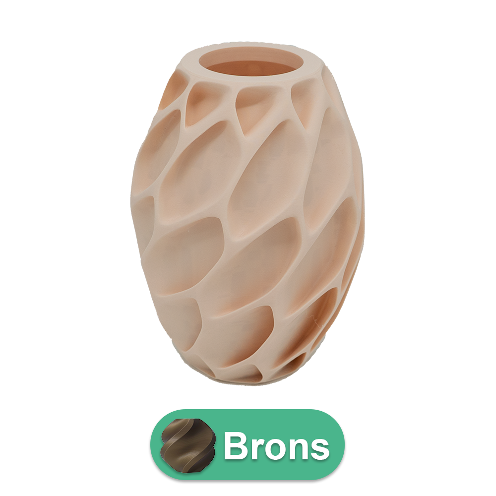 Oruna 3D vase - 3D printed vase - Sustainable PLA - Suitable for artificial flowers