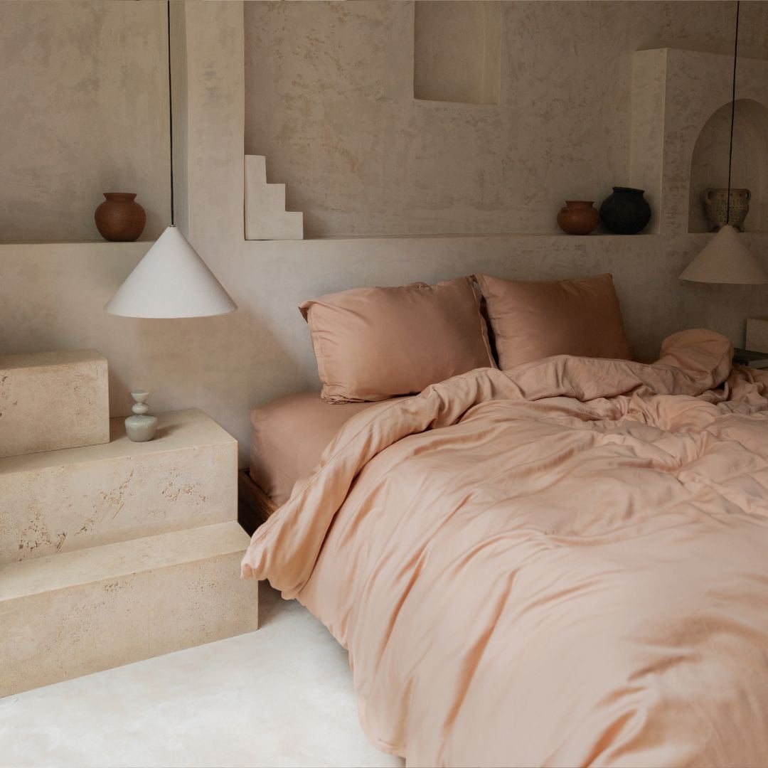 TENCEL™ - Twill Duvet Cover Peach