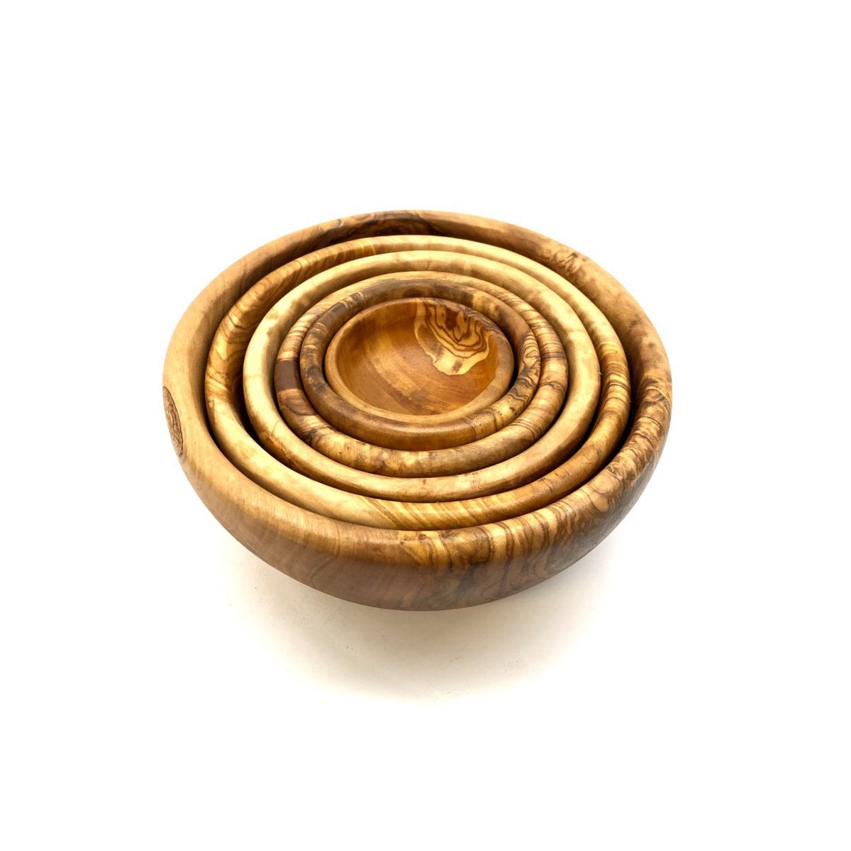 Set of 6 bowls ROUND made of olive wood
