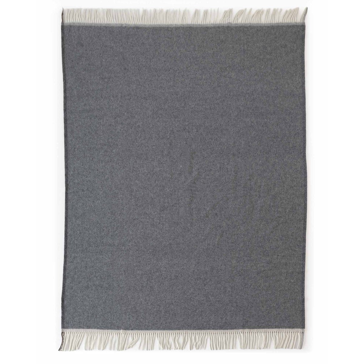 Merino/cashmere Throw Blanket MILANO Grigio Orlo