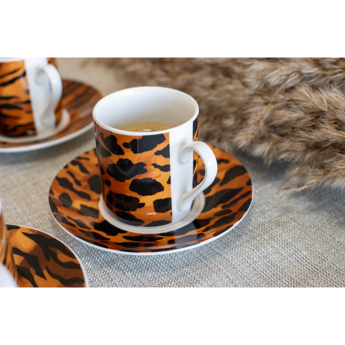 Safarikaffekoppar - Parti om 6