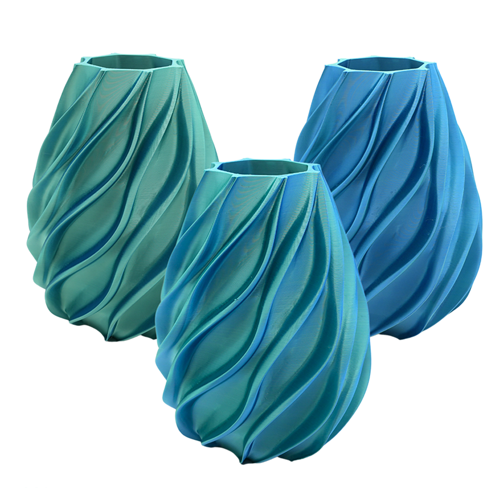 Oliva 3D vase - 3D printed vase - Sustainable PLA - Suitable for artificial flowers