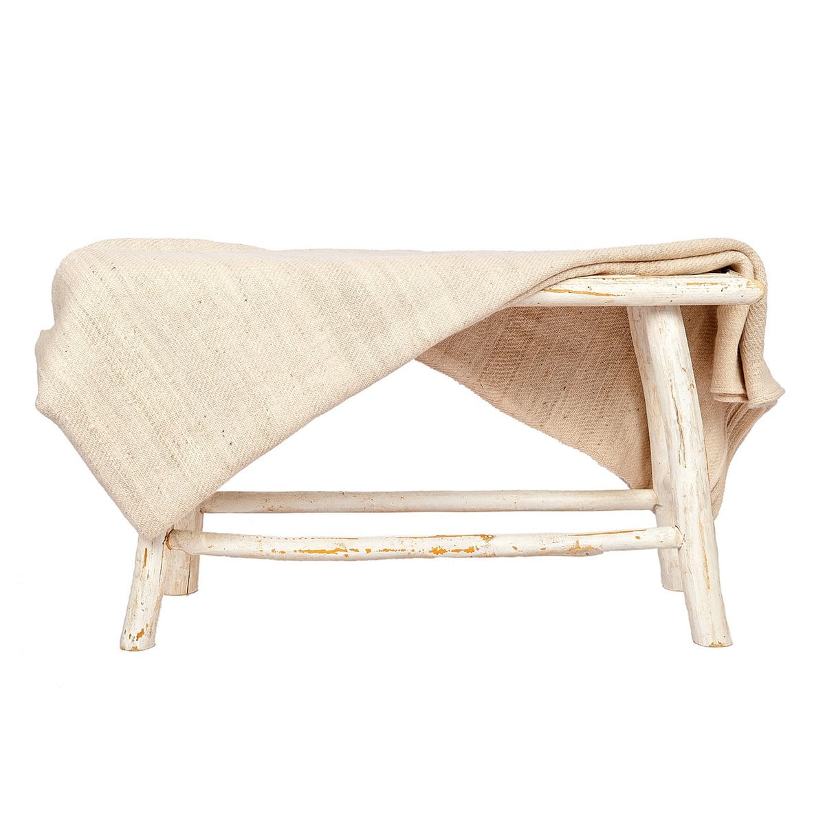 Baby Alpaca Blanket - 230cm x 160cm - Beige - Pure alpaca wool - Luxe & Sustainable - Handcrafted in Ecuador