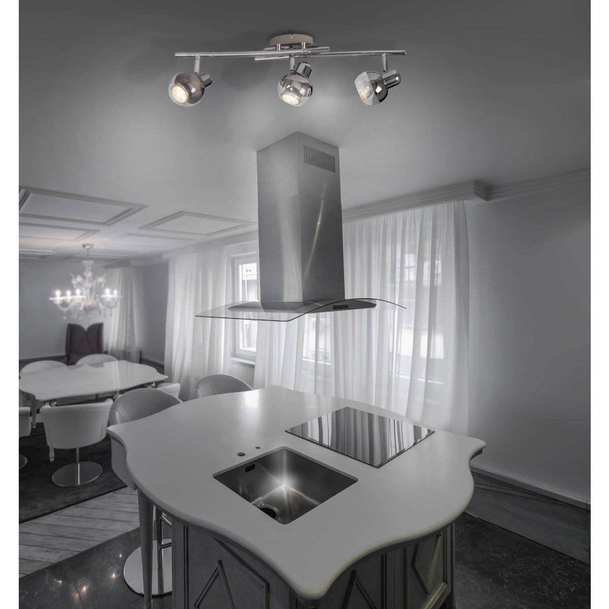 3 LED wall and ceiling lights "Boccia"