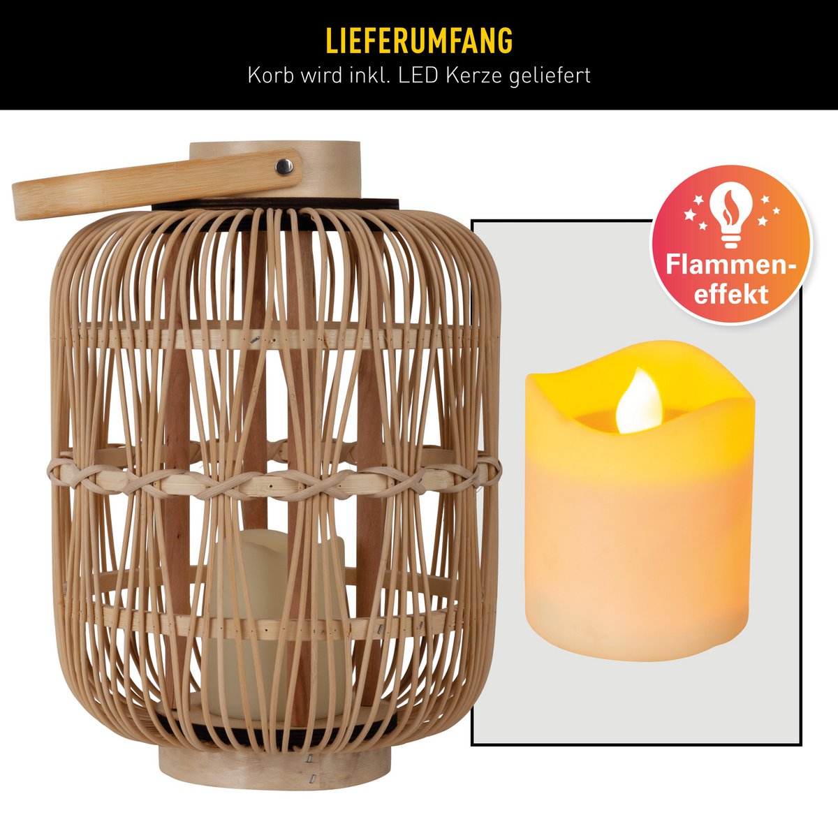 LED decol light "Korbinian" H: 32.5 cm
