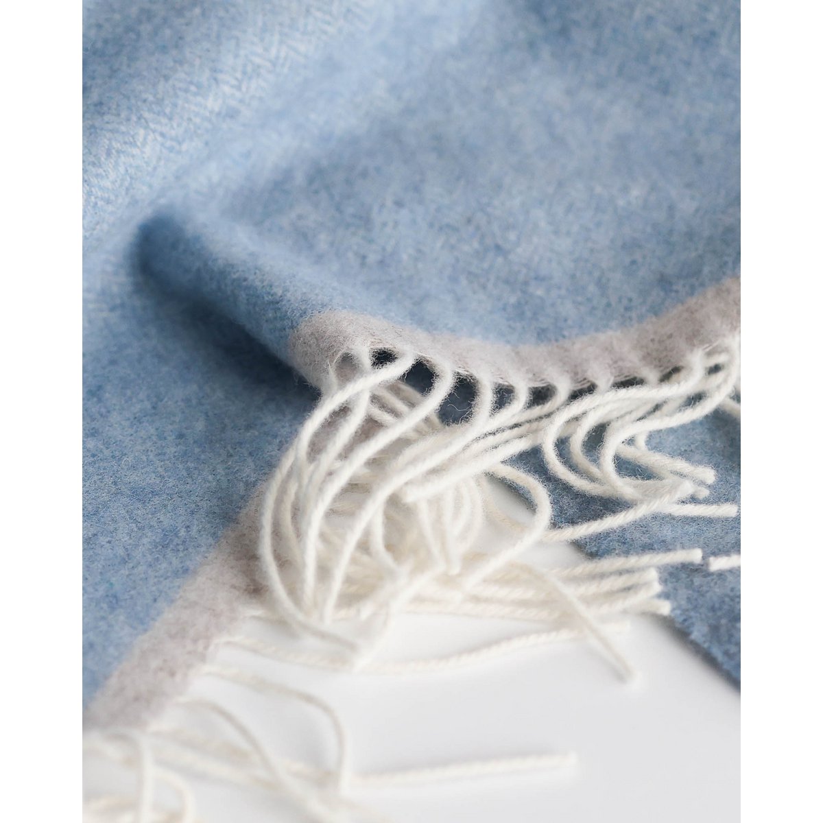 Merino/cashmere Throw Blanket MILANO - blue