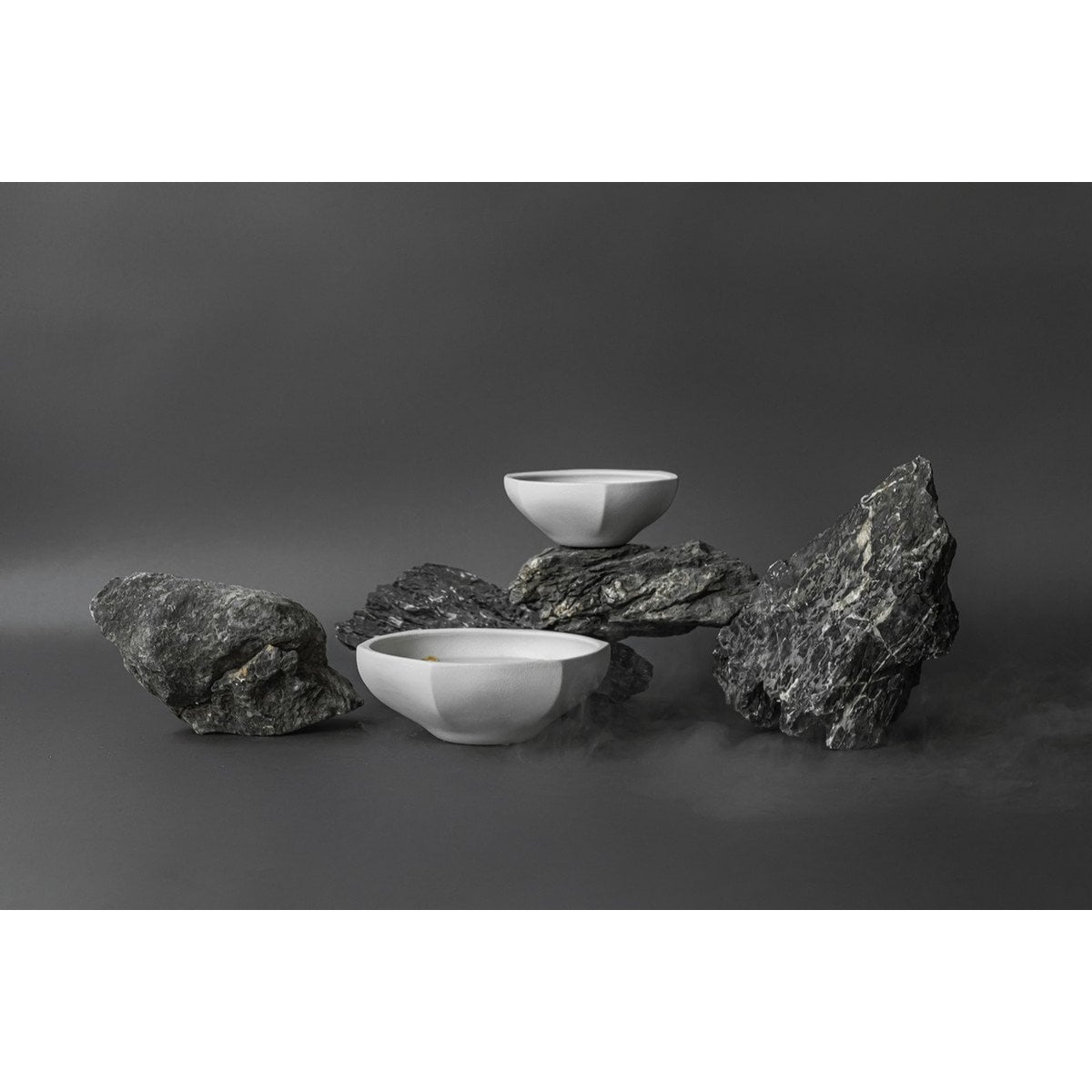 Modern Asian style bowl, high end design and finish, KUNYU30WH