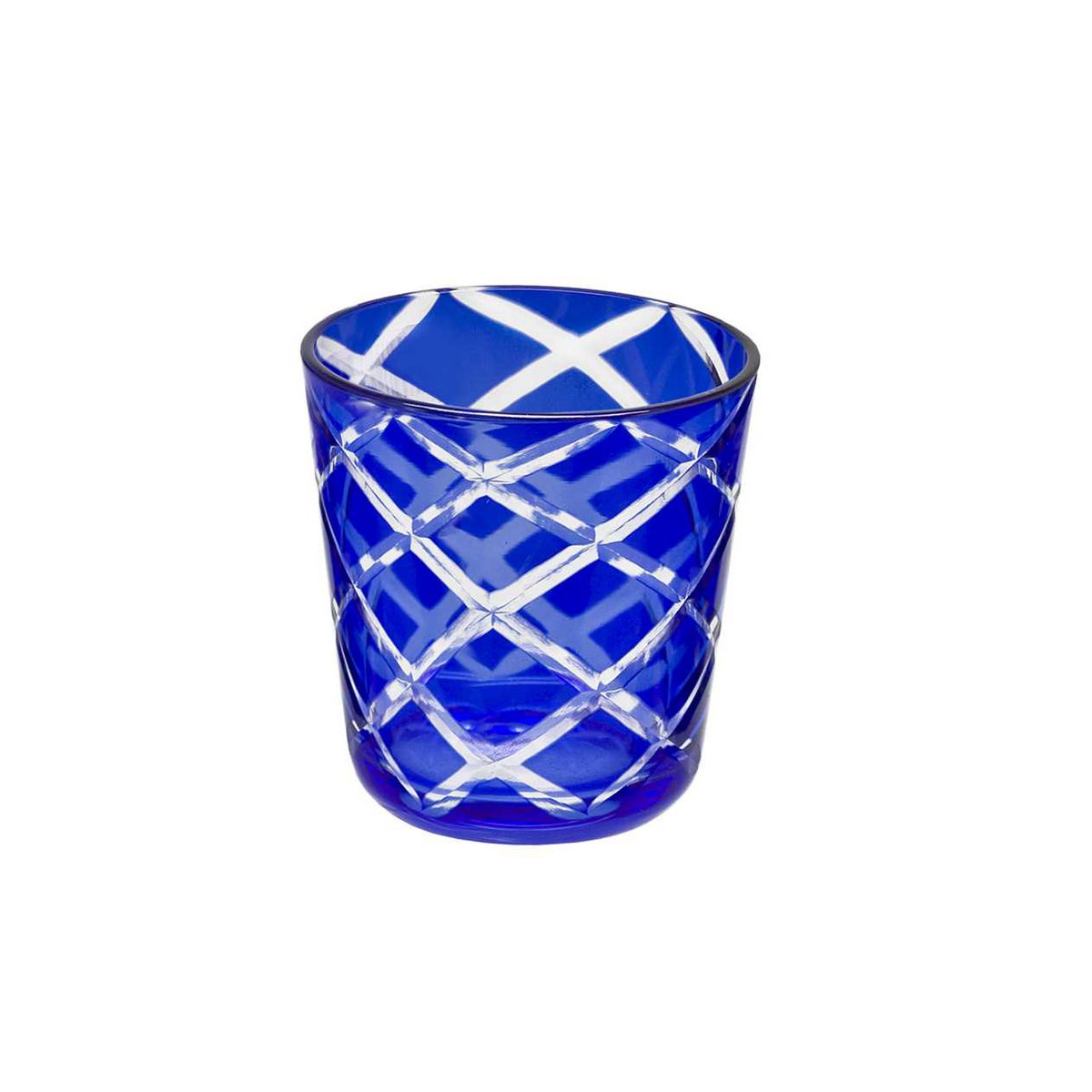 Mug Dio blue ruby red set of 4 H 8 cm