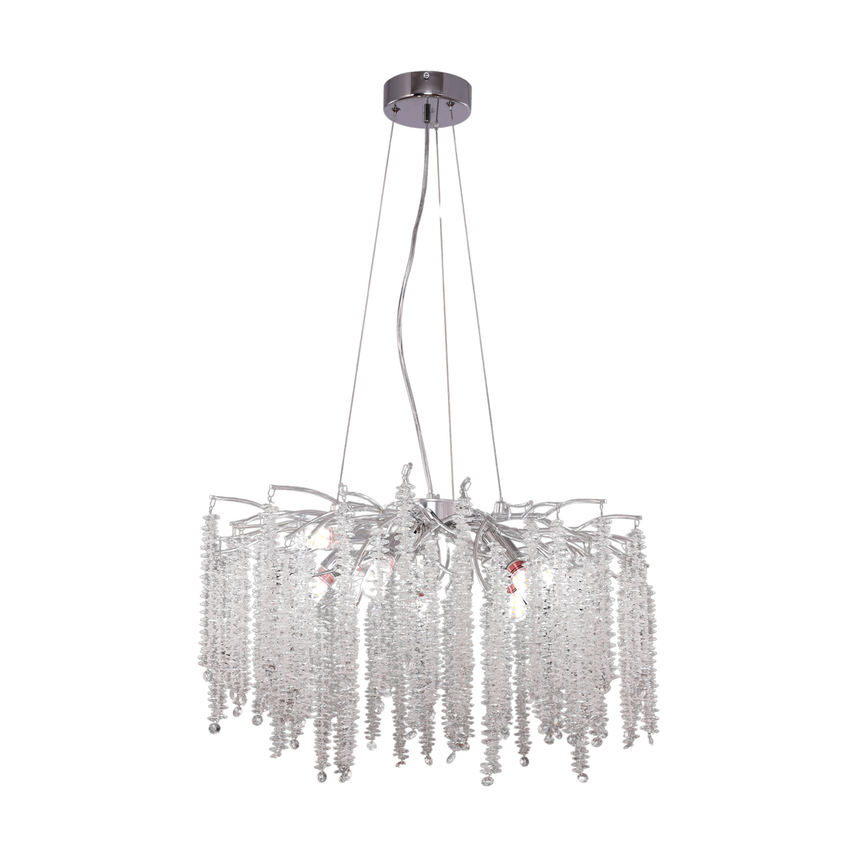 Hanging lamp frost silver 60cm