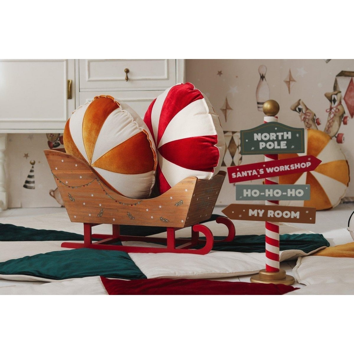 “Gold Candy” Patchwork Pillow