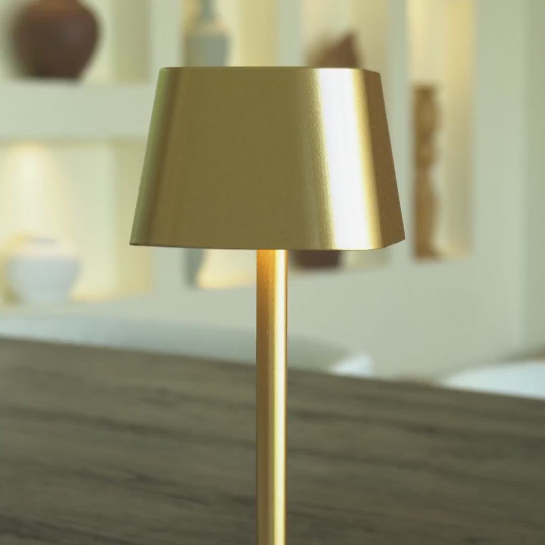 Ava Gold Rechargeable Table Lamp