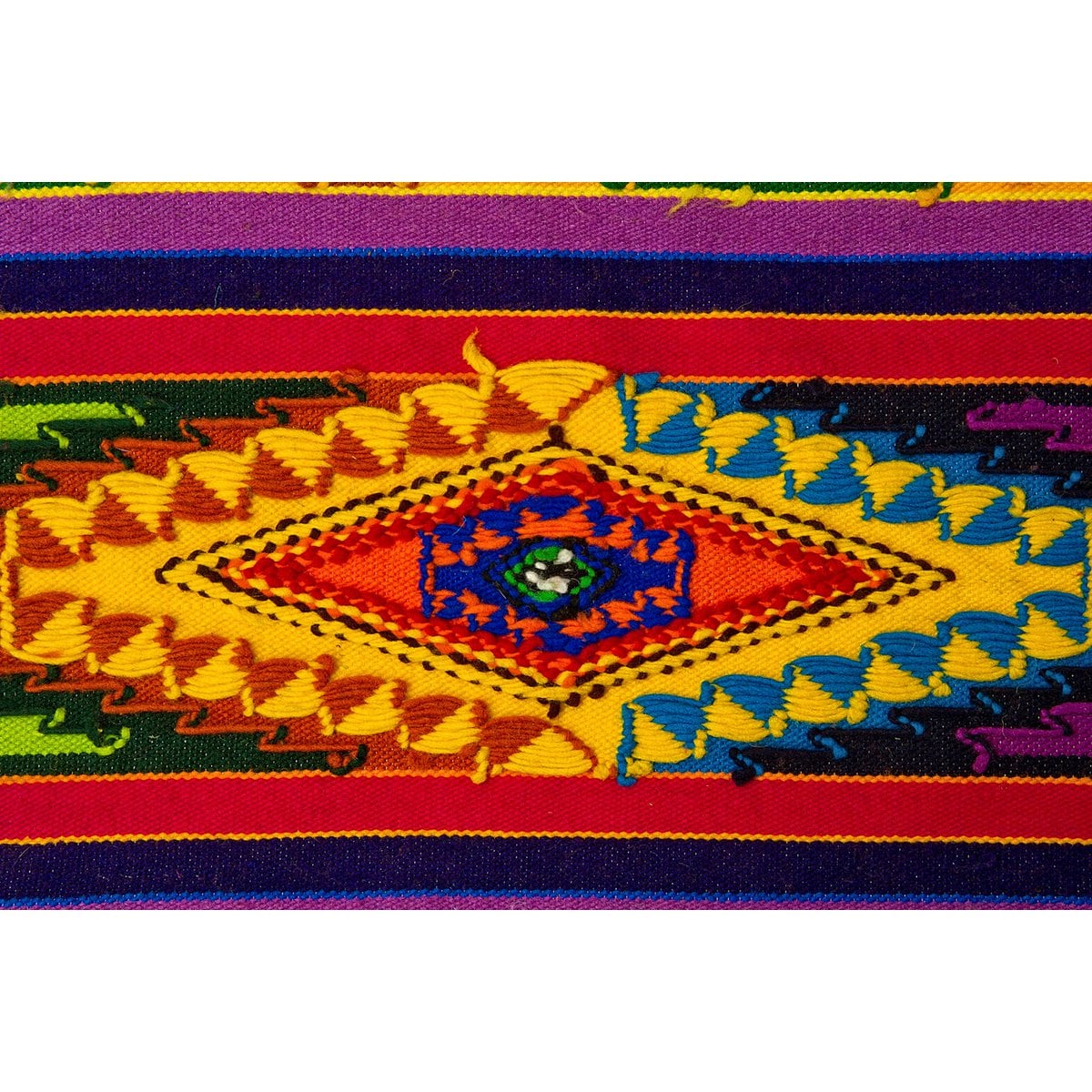Wool Rug Aztec - Southwestern - Ethnic Design - Multicolor Rug - Midsize rug