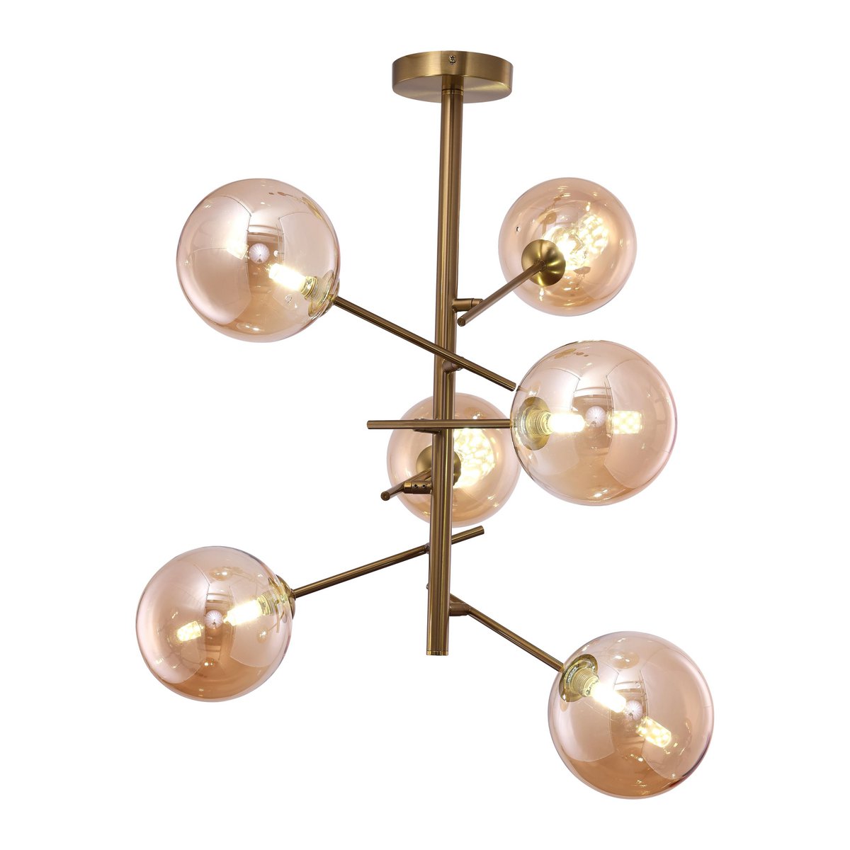 Hanging lamp Ross Amber | 6 - 60 cm