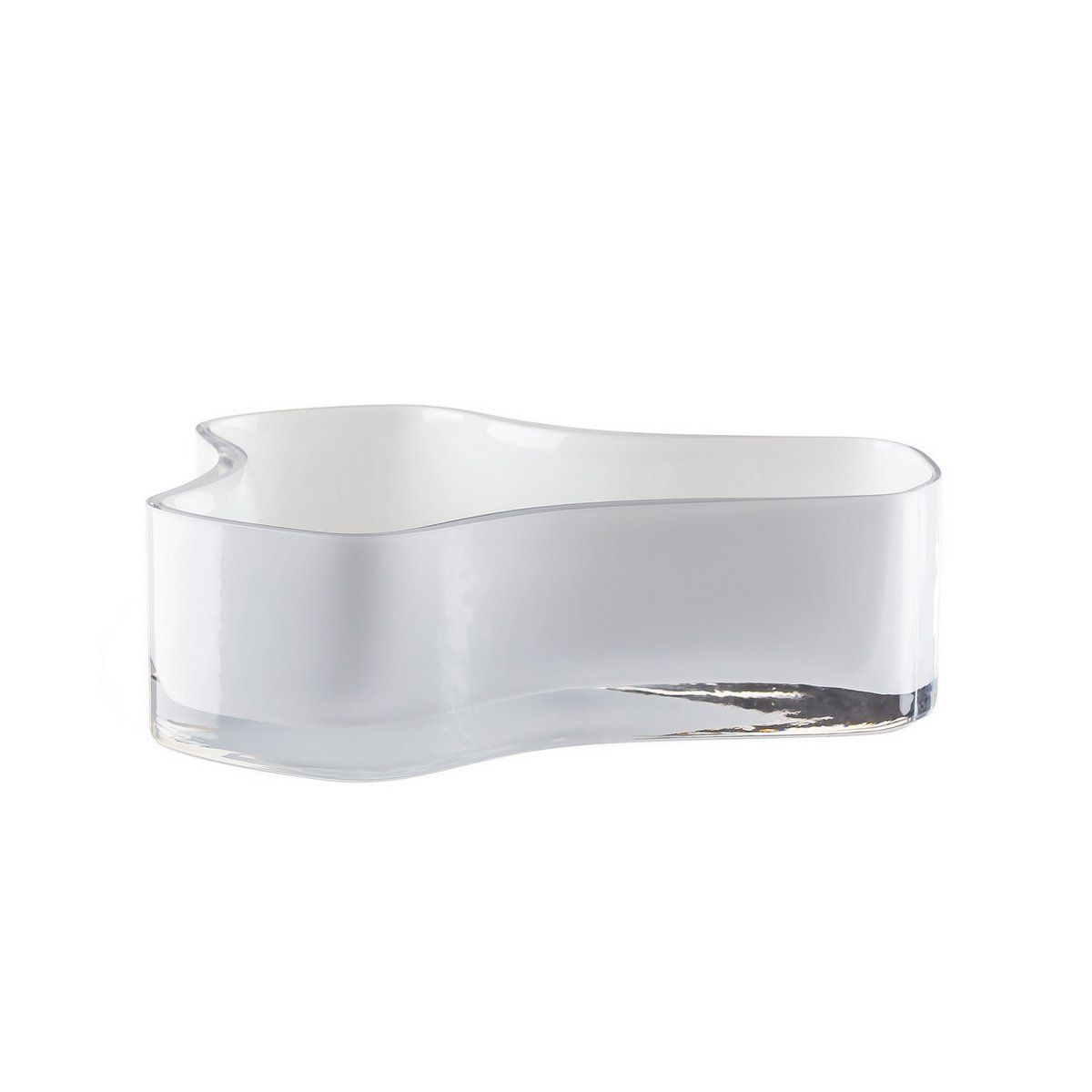 New modern design large bowl or plate, inspired by CORAL and Aalto, COR08WH