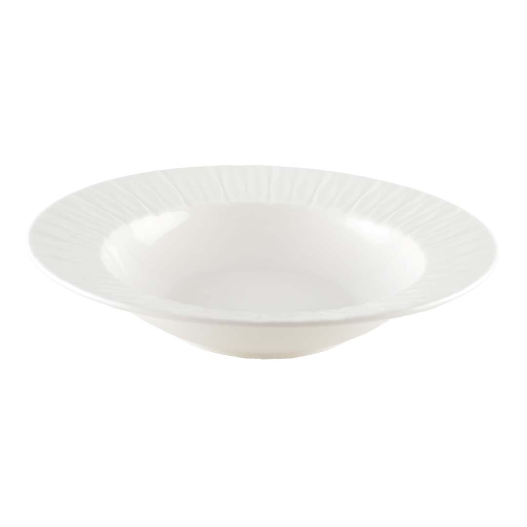 Vit djup tallrik Lilia 20.3x20.3x4.3cm