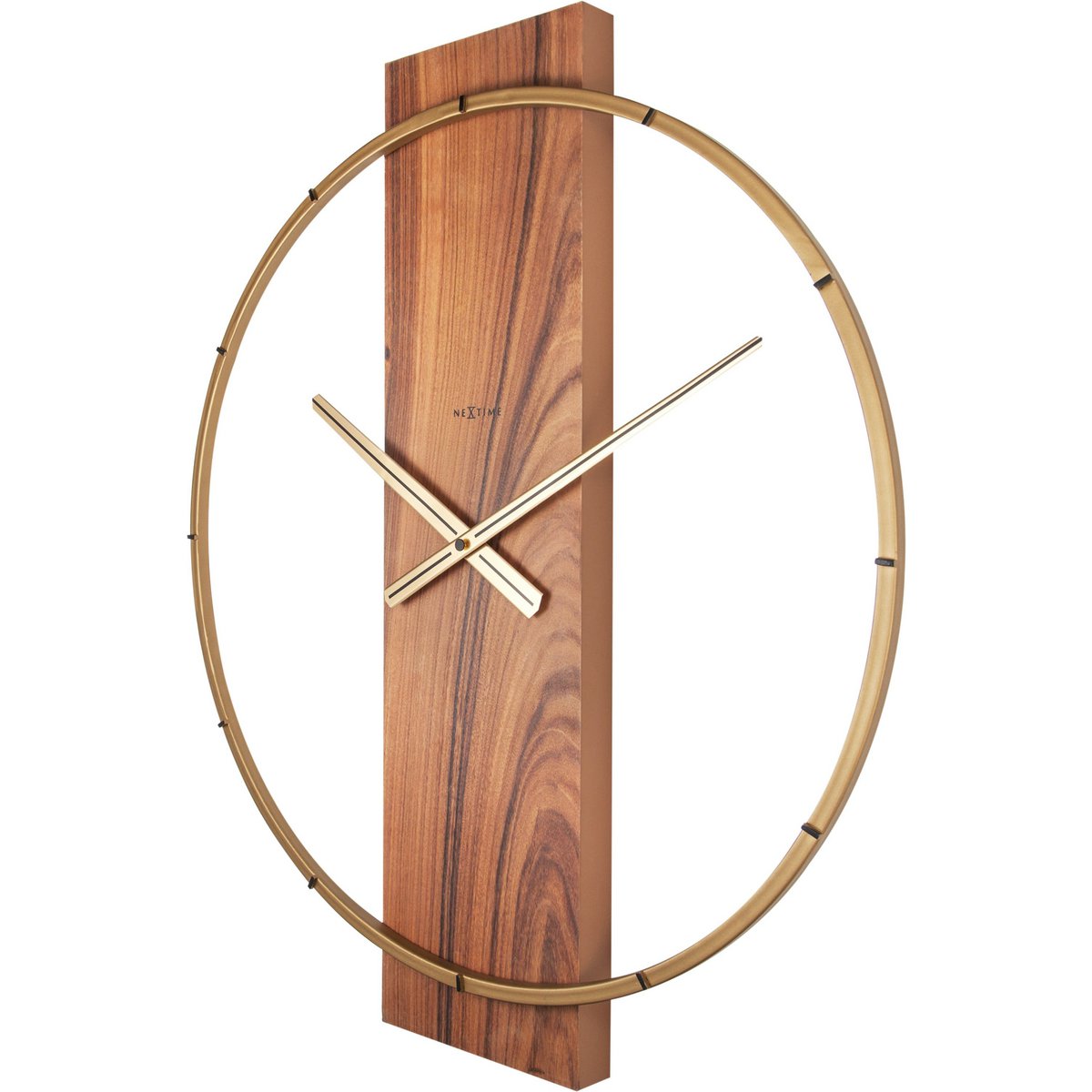 Wall clock - 50.8 x 58.2 x4.3 cm - Wood/Steel