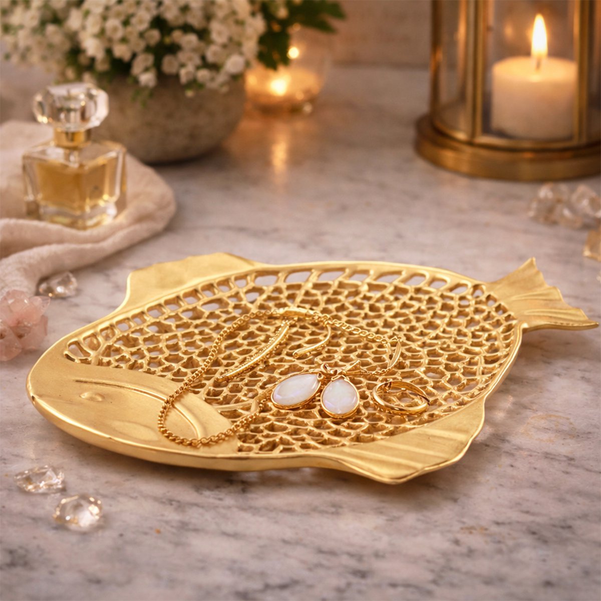 Decorative Cup golden fish 32x26x2cm