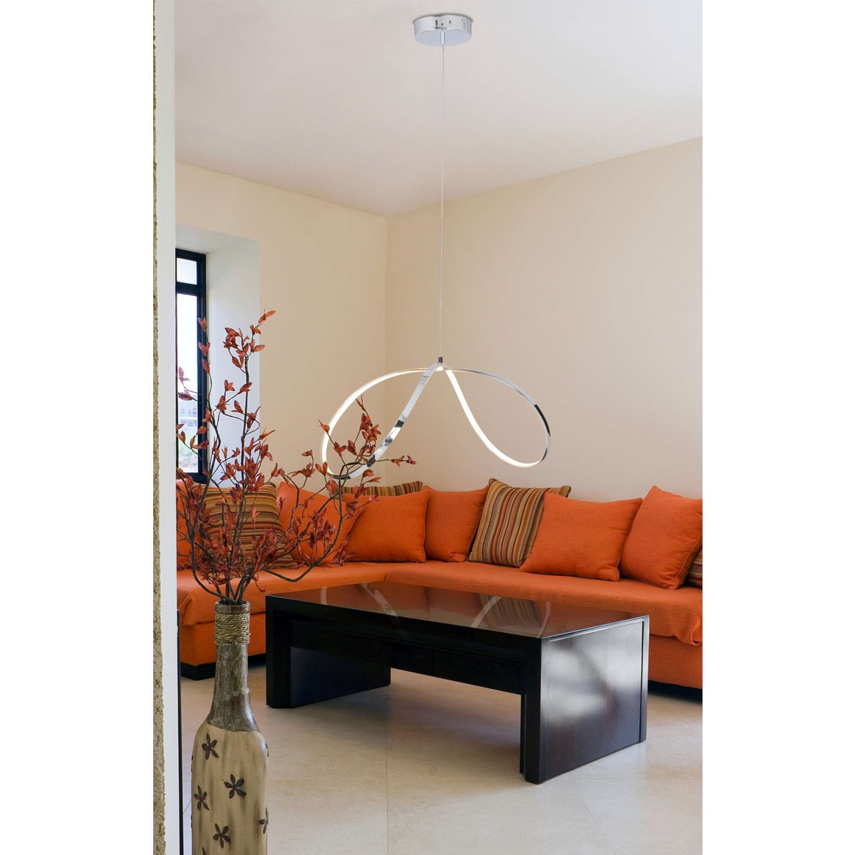 LED pendant lamp "Loop Line"