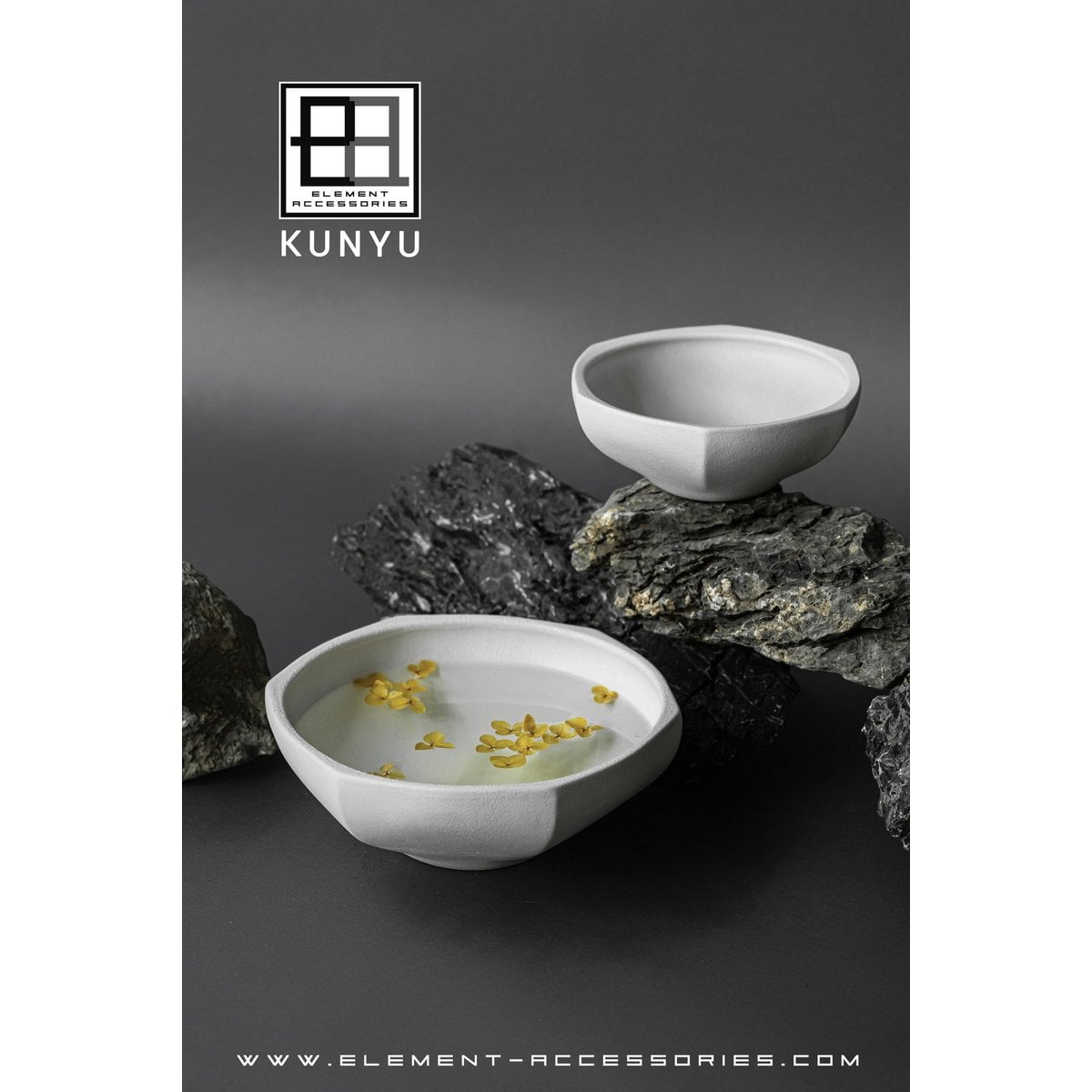 Skål i modern asiatisk stil, exklusiv design och finish, KUNYU22WH