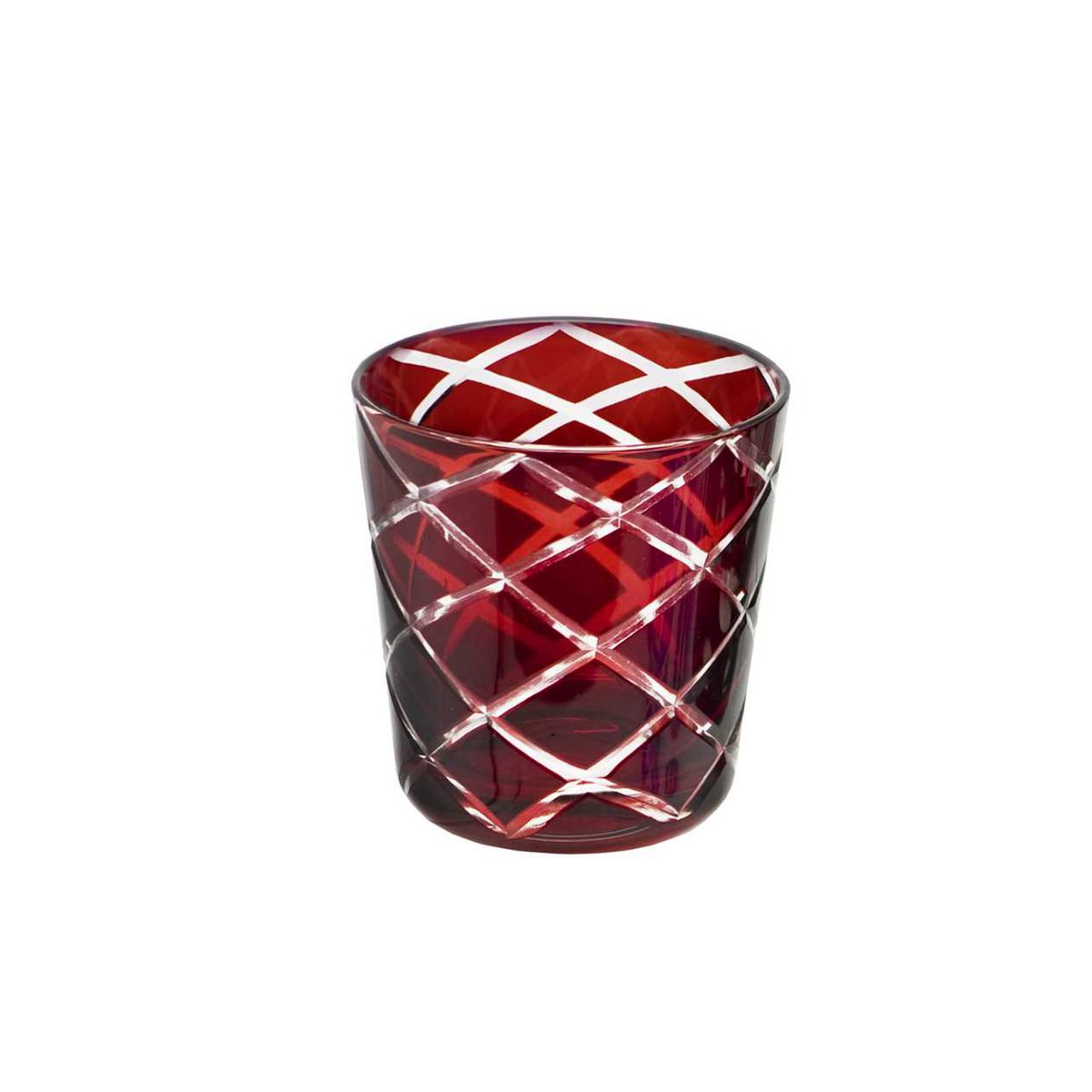 Mug Dio blue ruby red set of 4 H 8 cm