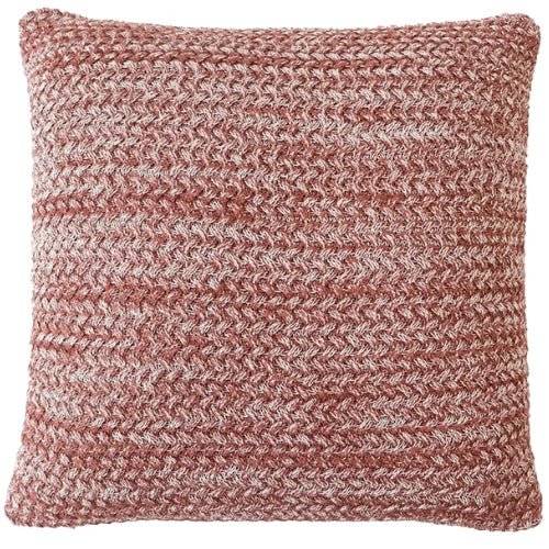 Brown – Cushion Cover / Kussenhoes – Chunky Knit Texture – 45×45 cm – Urbane Hide