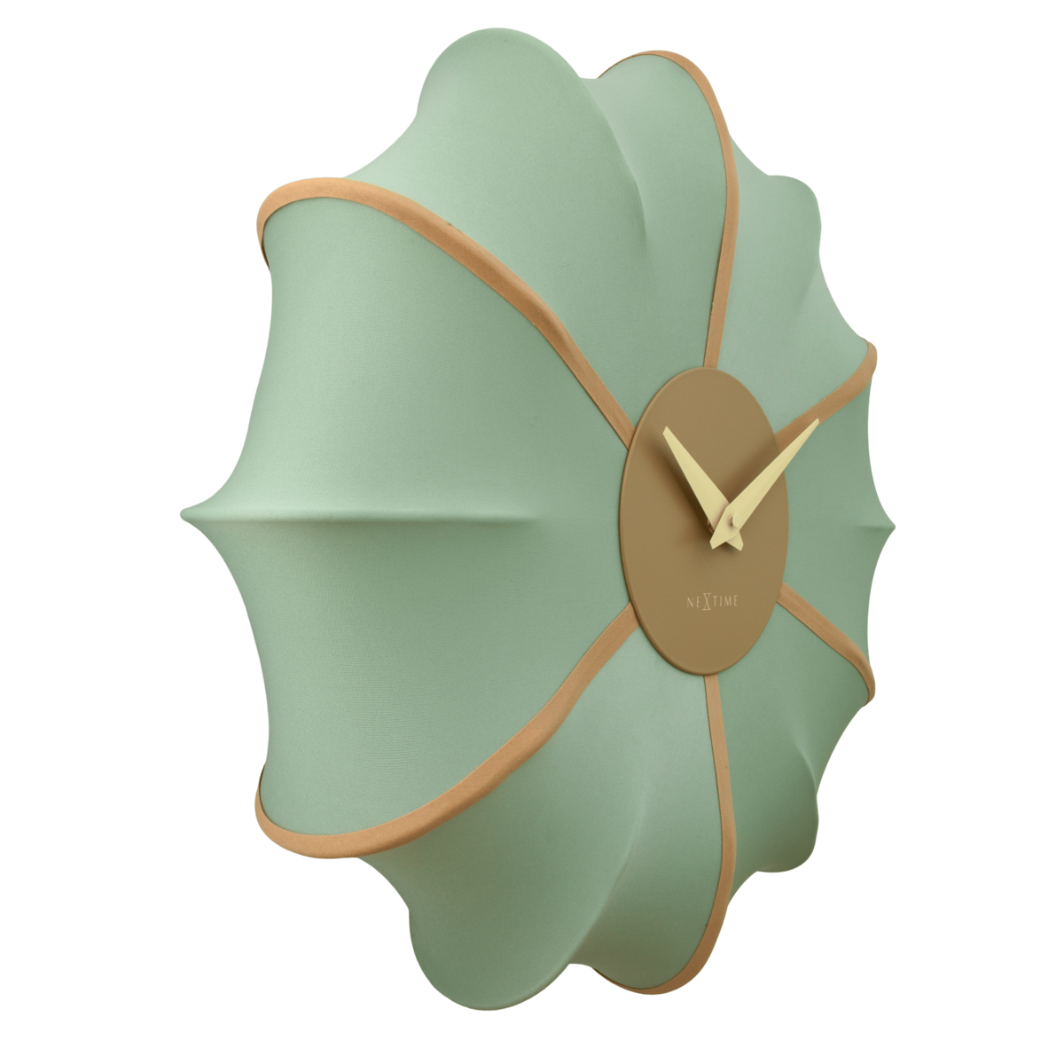 Wall clock 50cm-Silent-Fabric/Metal-NeXtime 'Ultimo'