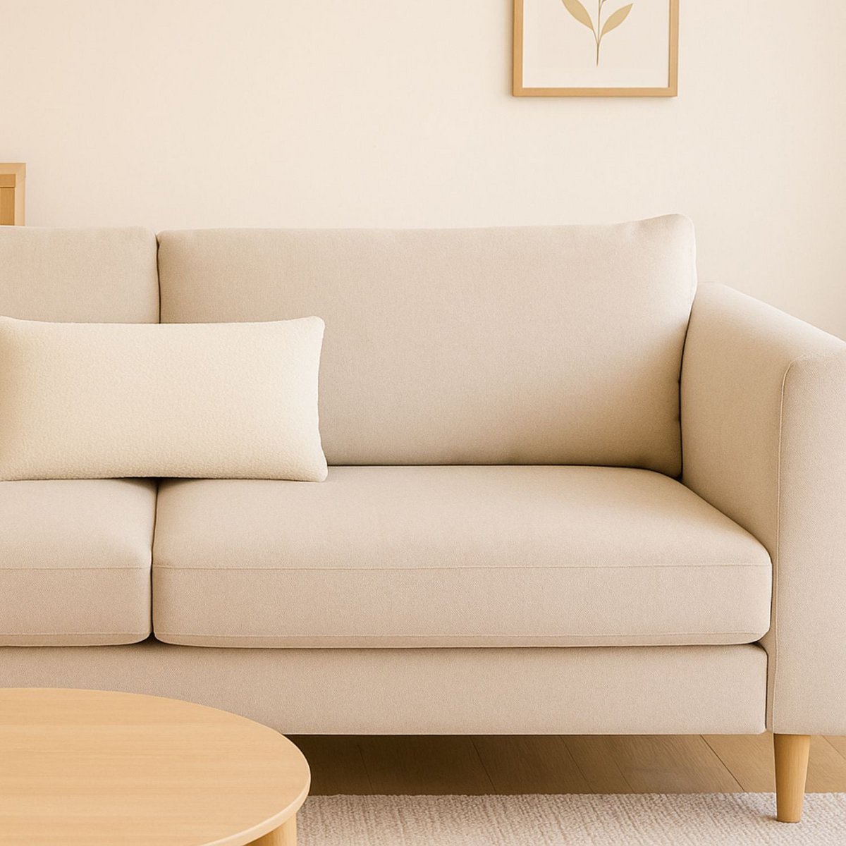 Decorative Cushion Teddy Ivory 30x50 cm
