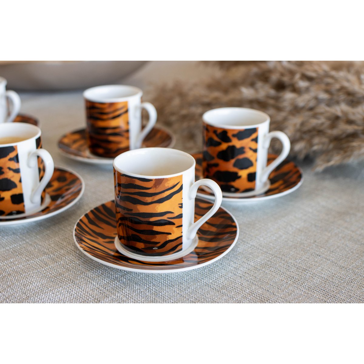 Safarikaffekoppar - Parti om 6