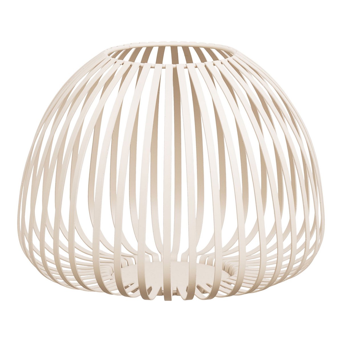 Stoense Lantern, metal, beige, ø25x19 cm