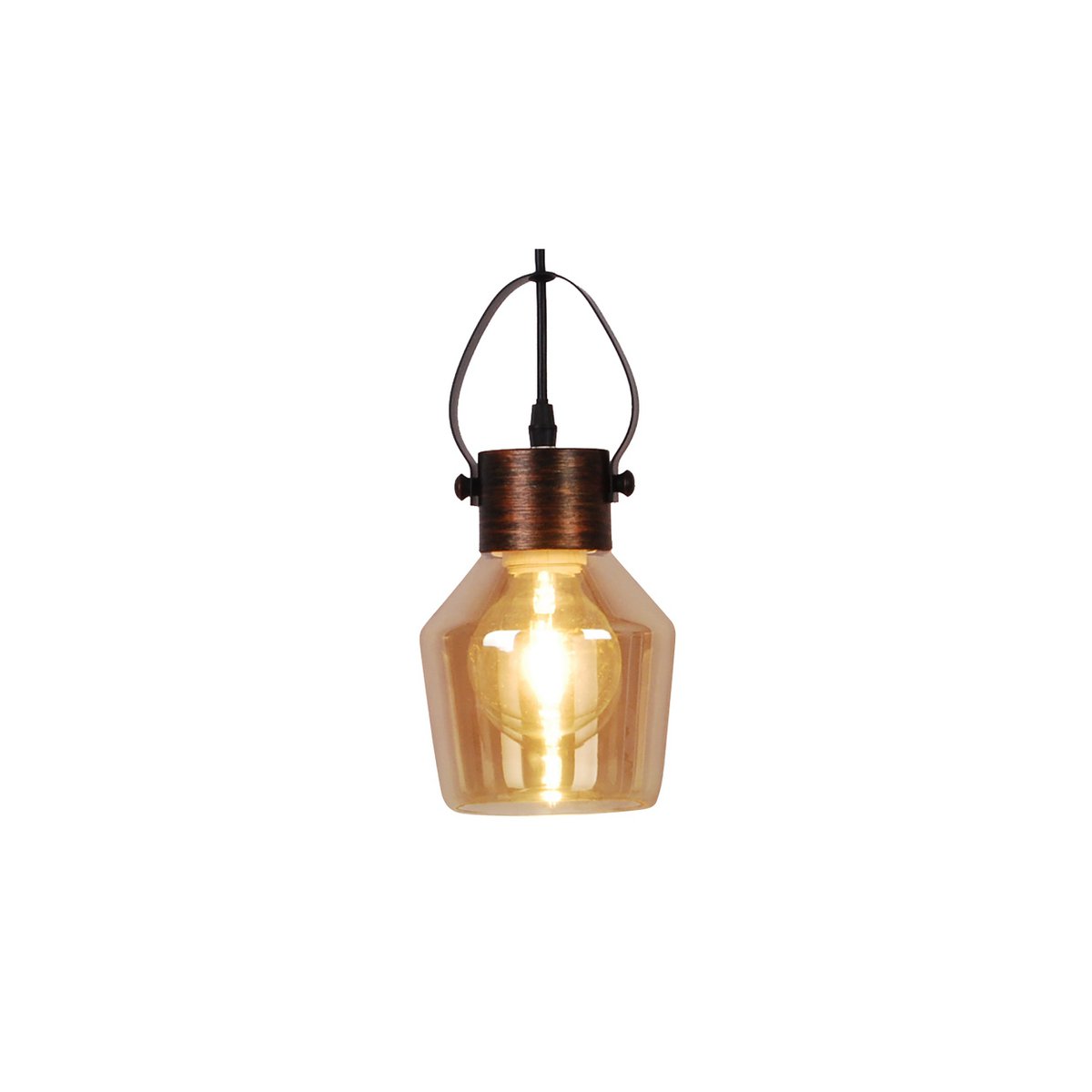 Glass pendant lamp "Alex"