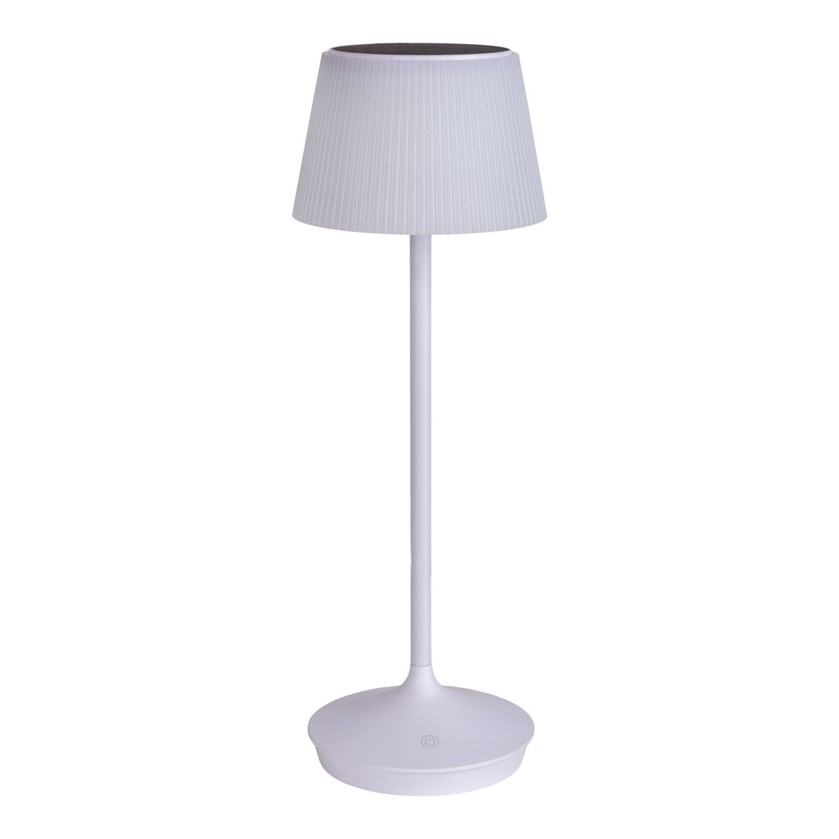 LED Leuchte "EMMI" für Außen und Innen, Tischlampe aus Metall und Kunststoff, mit fest verbauten LEDs, LED Tischlampe für Balkon, Terrasse, Garten, Wohnzimmer, Wintergarten, ca. 38 cm hoch
