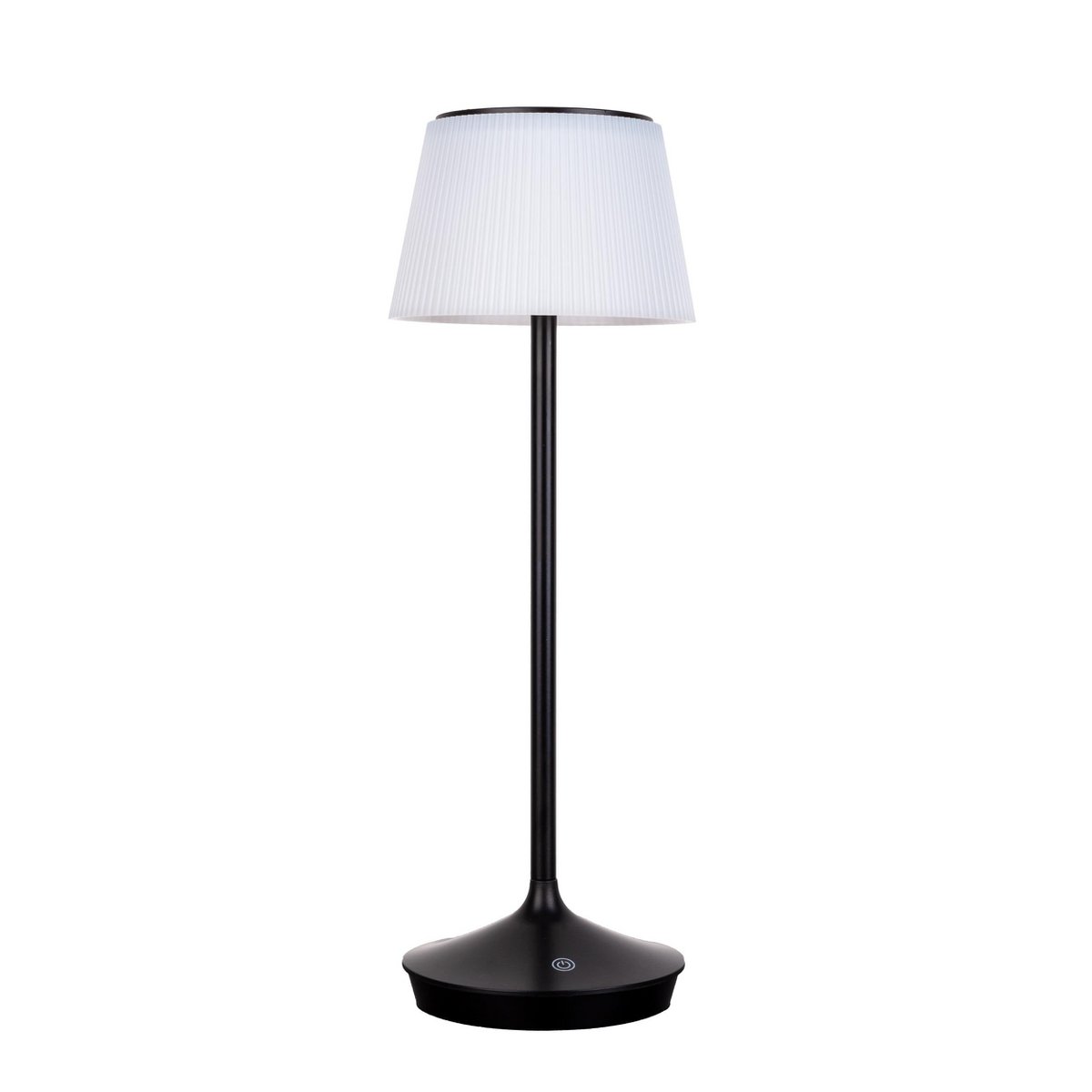 LED Leuchte "EMMI" für Außen und Innen, Tischlampe aus Metall und Kunststoff , mit fest verbauten LEDs, LED Tischlampe für Balkon, Terrasse, Garten, Wohnzimmer, Wintergarten, ca. 38 cm hoch