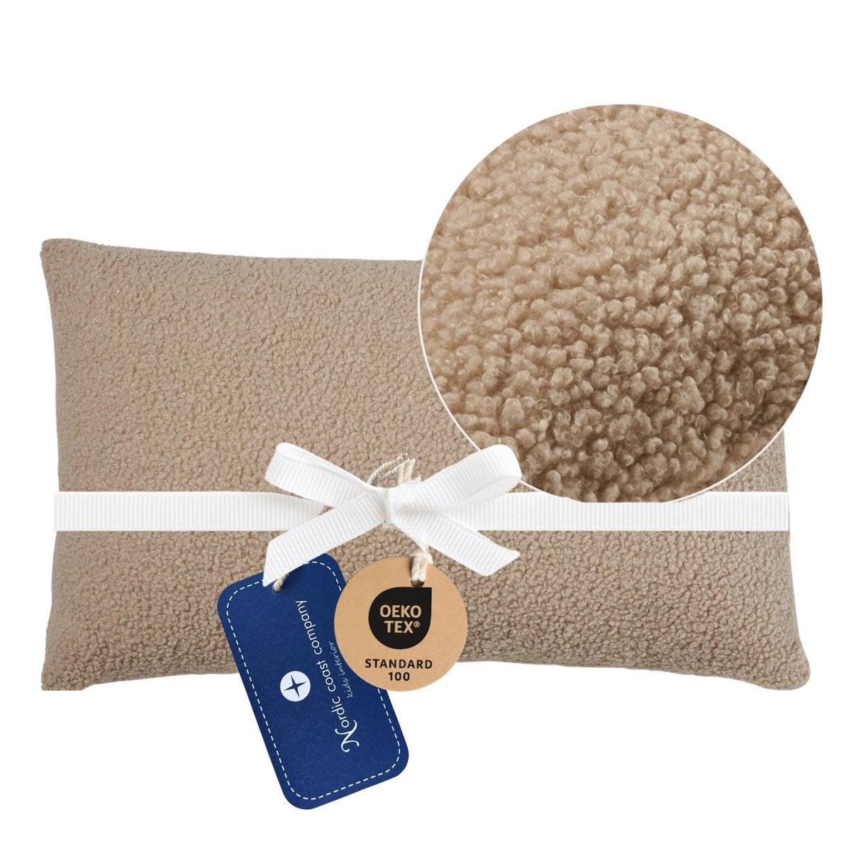 Decorative Cushion Teddy Beige 30x50 cm