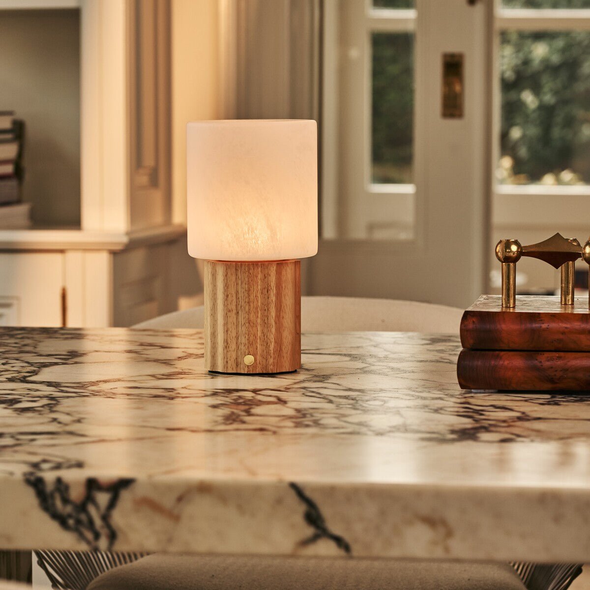 Frank Light Brown Rechargeable Table Lamp