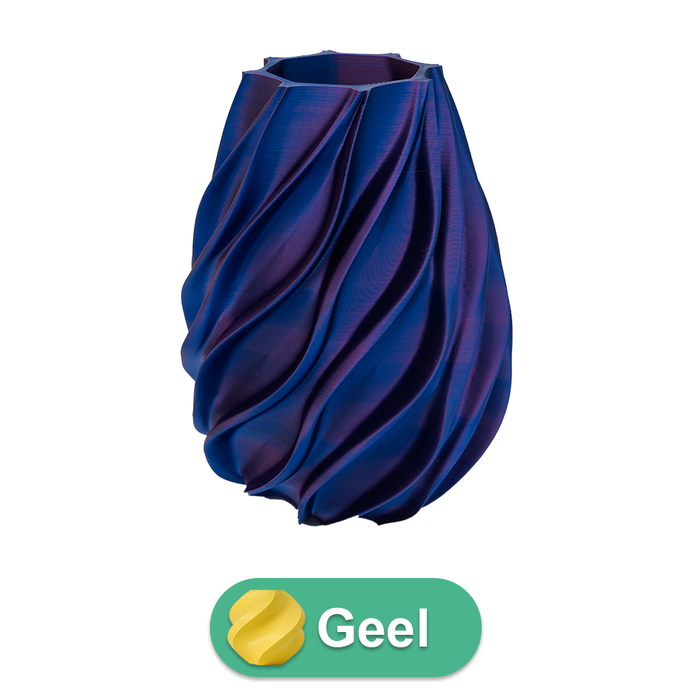 Oliva 3D-vas - 3D-printad vas - Hållbar PLA - Lämplig för konstgjorda blommor