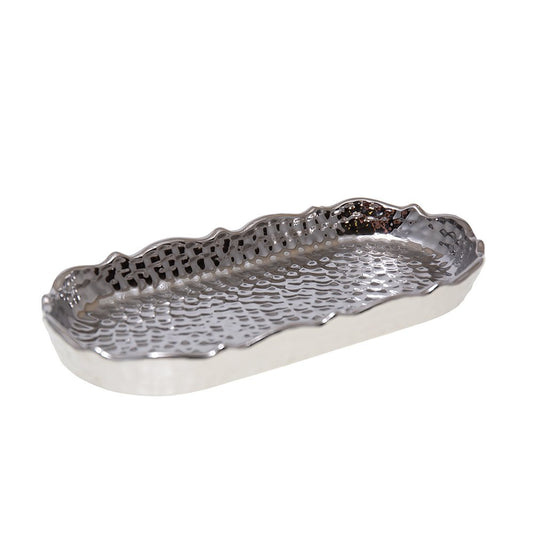Rektangulär silverbägare 25x11,5x3cm