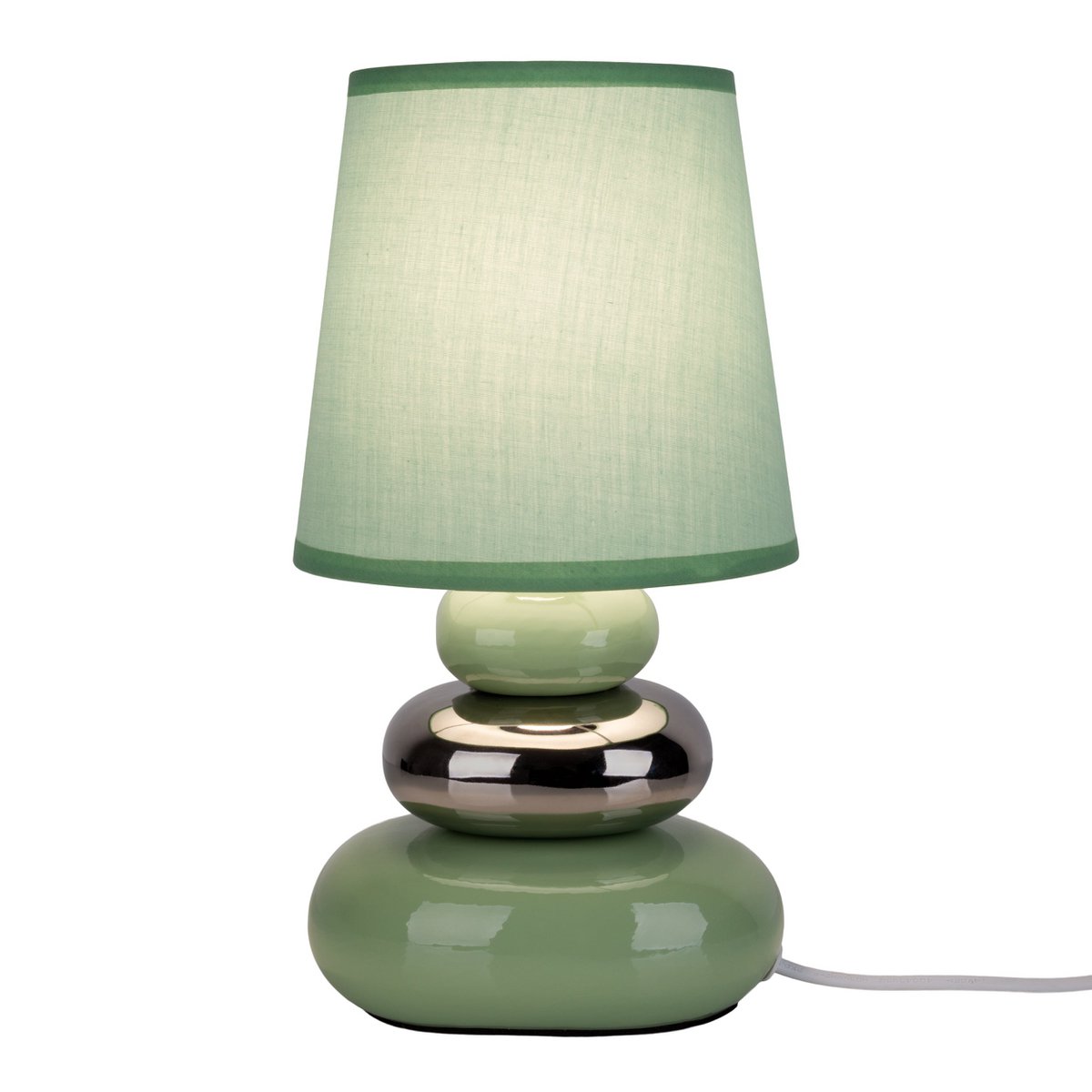 Keramik bordslampa "STONEY" mint - Klassisk - Bordslampa - - mint - E14 - ingen information