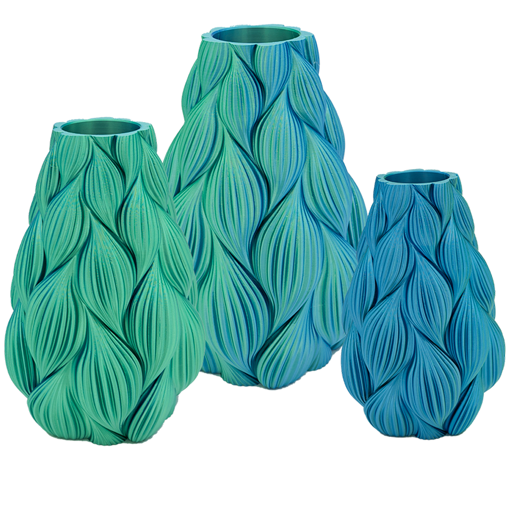 Lamina 3D-vas – 3D-printad vas – Slitstark PLA – Lämplig för konstgjorda blommor
