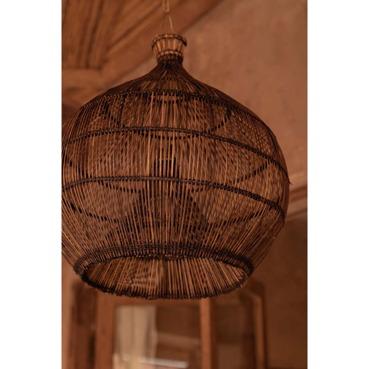 The Desert Gourd Pendant - Dark Walnut - S
