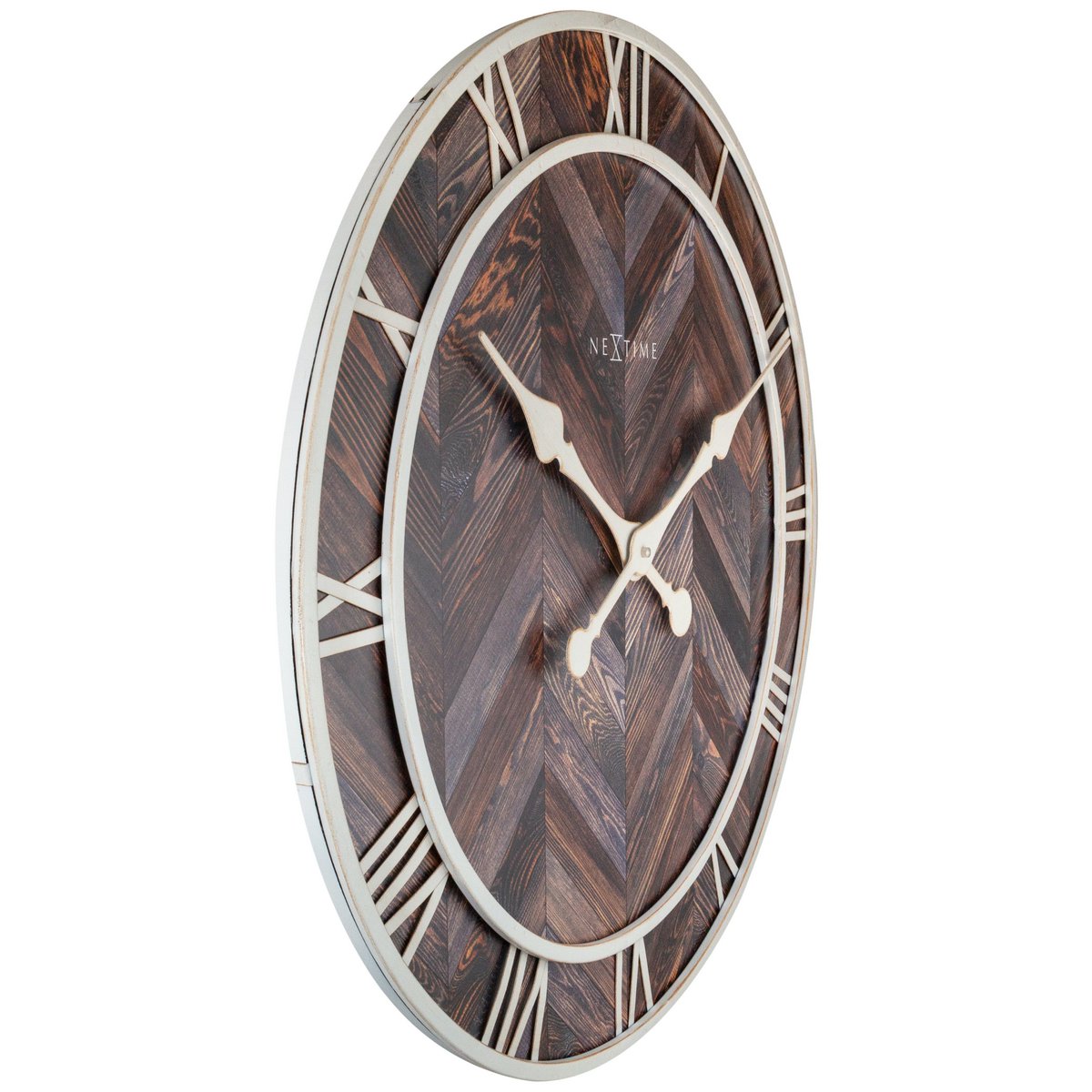 Wall clock - 58 cm - Wood/Metal - 'Roman Vintage'