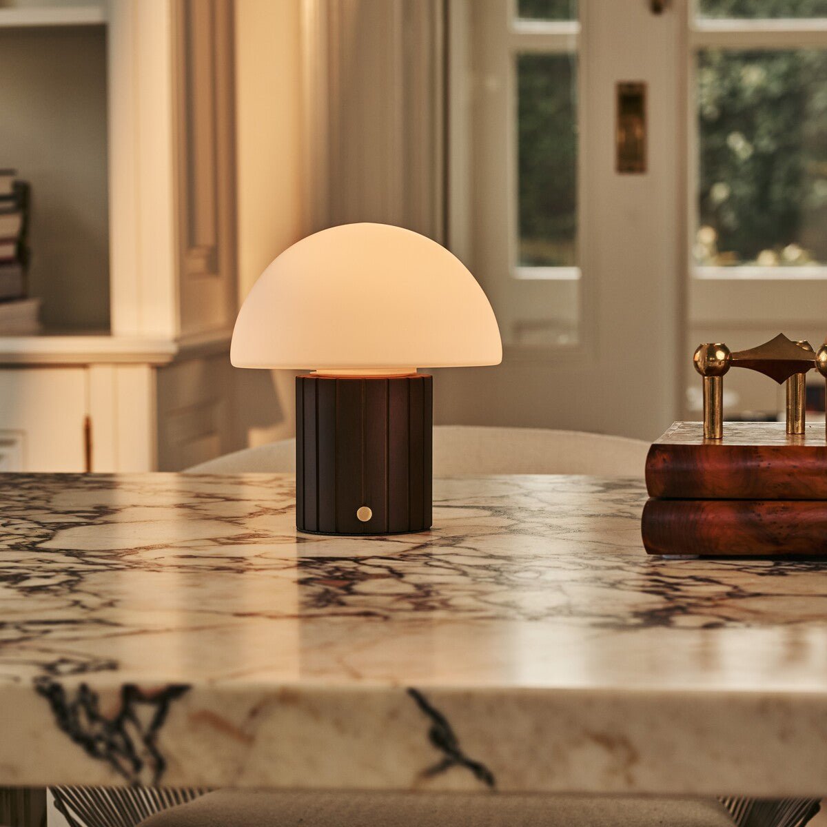 Siebe Dark Brown Rechargeable Table Lamp