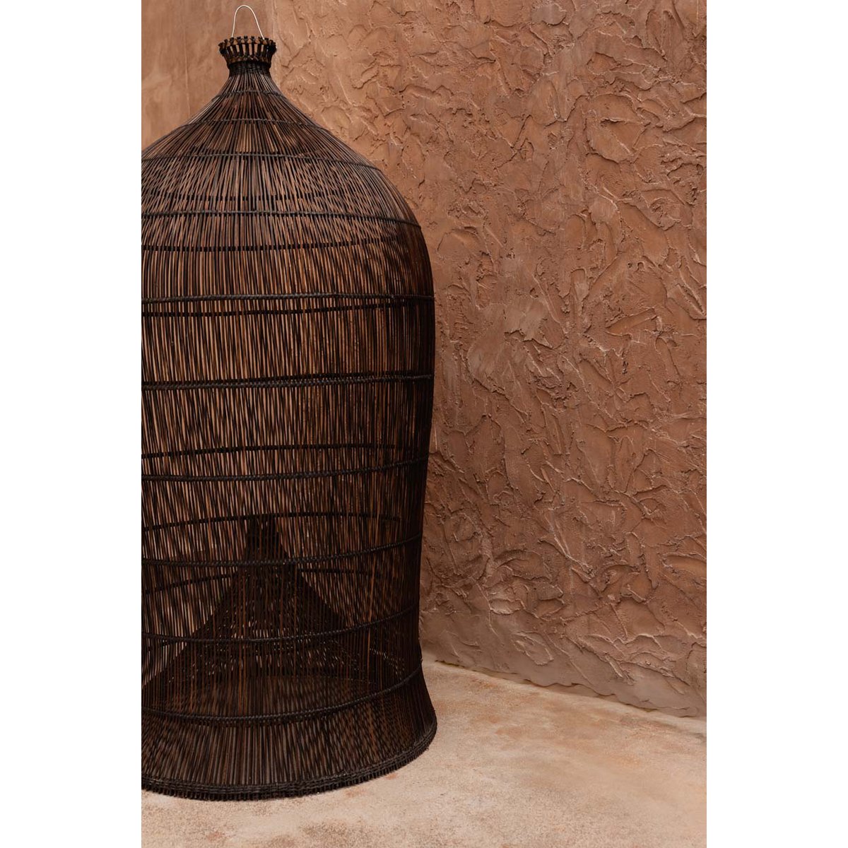 The Woven Bell Pendant - Dark Walnut - XL