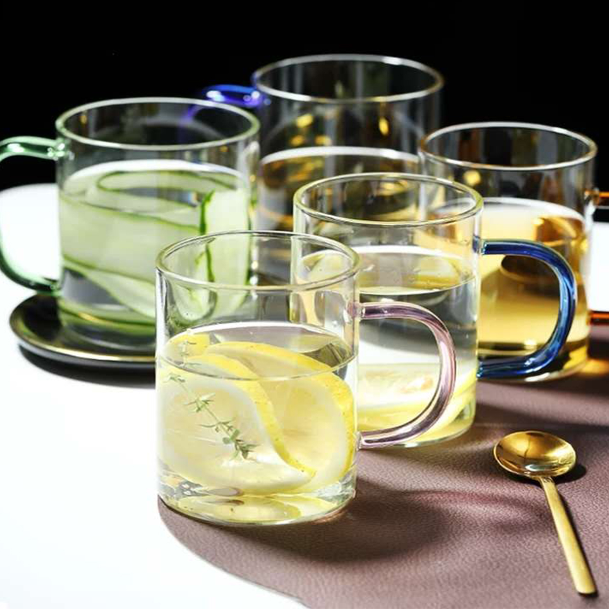 420ml color mugs - set of 6